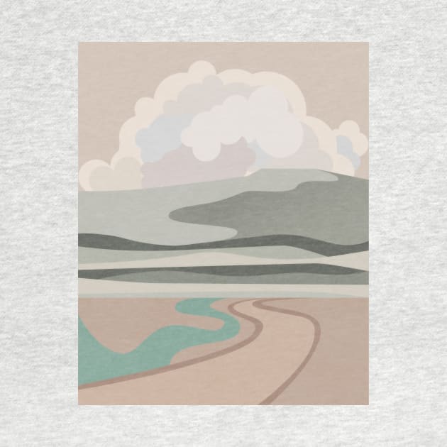 Minimalistic landscape by Kakonina